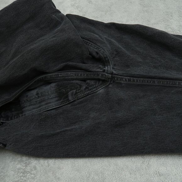 Levi's 505 Jeans Mens Size 40x32 Gray Regular Straight 100% Cotton Denim Fading - Picture 10 of 16